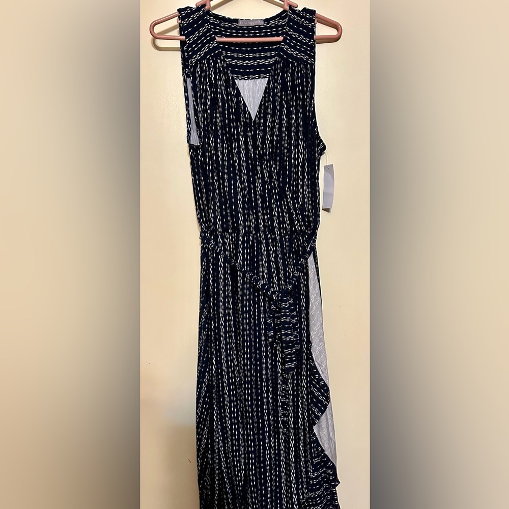 Loveappella Navy and White dress 2X
